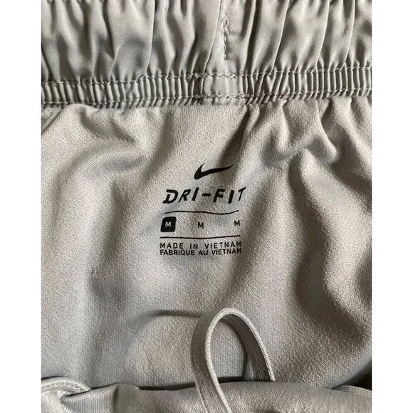 Nike Dri-Fit Standard Fit Lined Running Shorts Gray Womens Size Medium - Picture 6 of 8